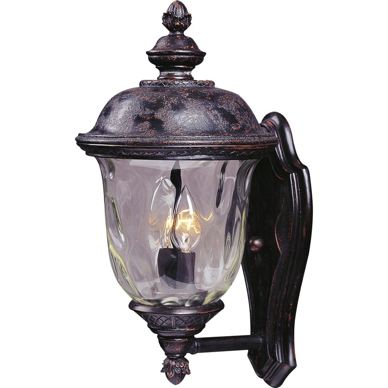 Maxim 40422WGOB Carriage House VX Two Light Outdoor Wall Lantern, Oriental Bronze