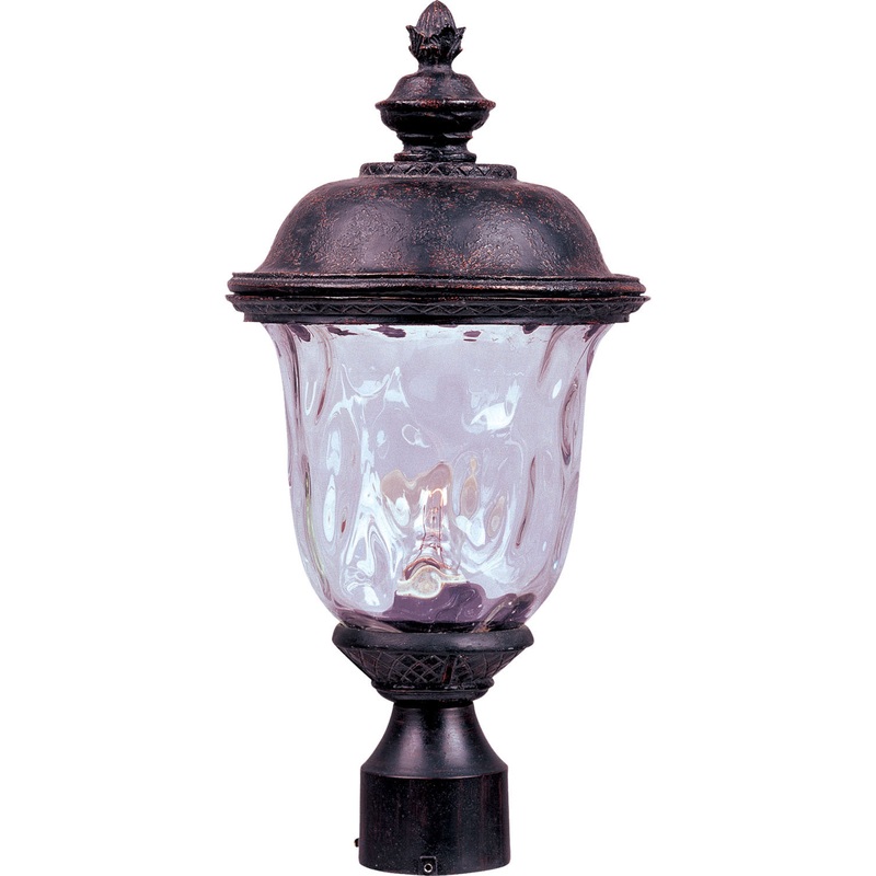 Maxim 40426WGOB Carriage House VX One Light Outdoor Pole/Post Lantern, Oriental Bronze