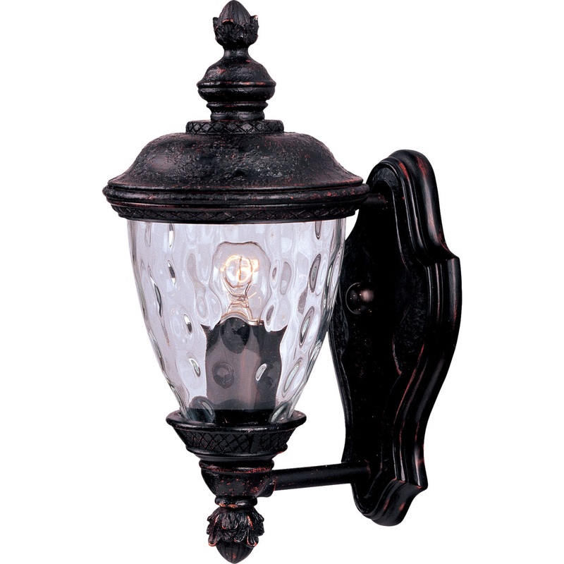 Maxim 40495WGOB Carriage House VX One Light Outdoor Wall Lantern, Oriental Bronze