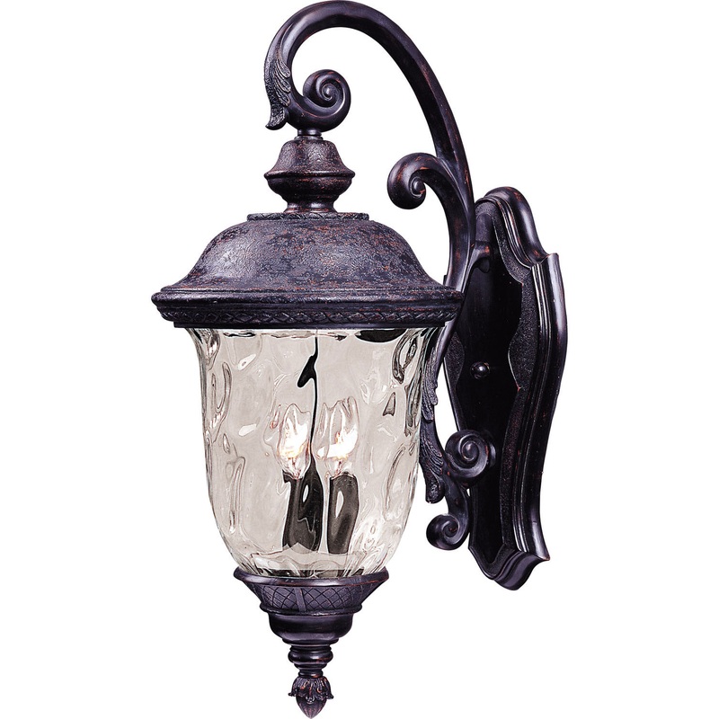Maxim 40496WGOB Carriage House VX Two Light Outdoor Wall Lantern, Oriental Bronze