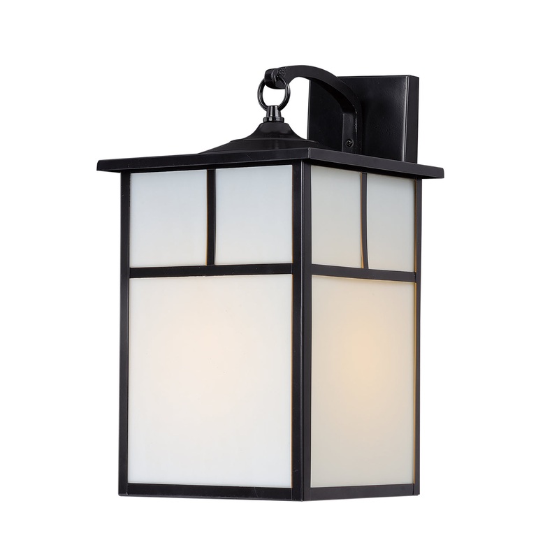 Maxim 4054WTBK Coldwater One Light Outdoor Wall Lantern, Black