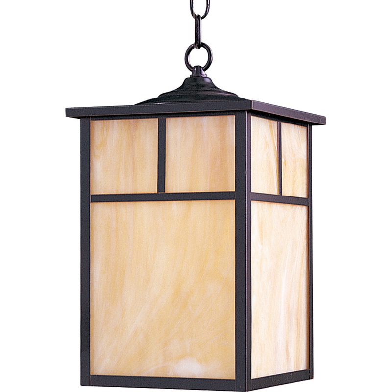 Maxim 4058HOBU Coldwater One Light Outdoor Hanging Lantern, Burnished
