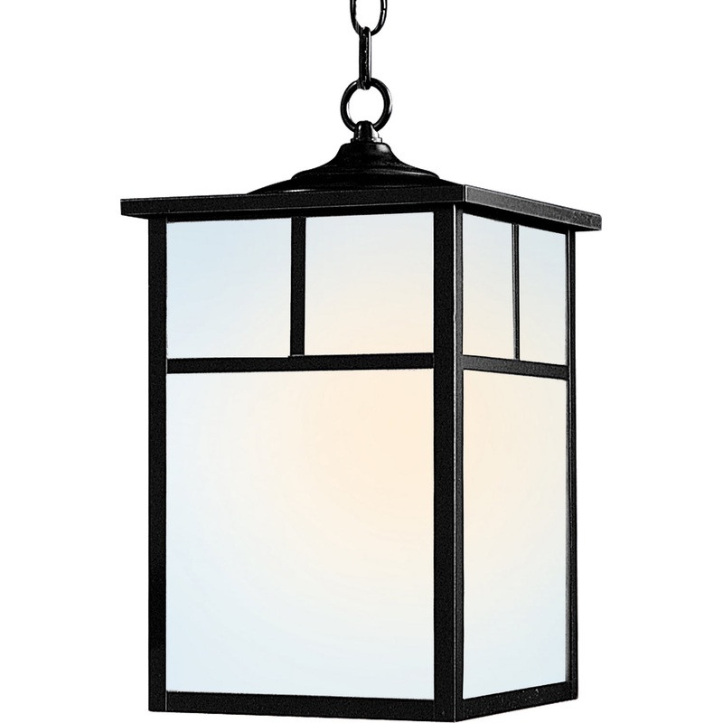 Maxim 4058WTBK Coldwater One Light Outdoor Hanging Lantern, Black