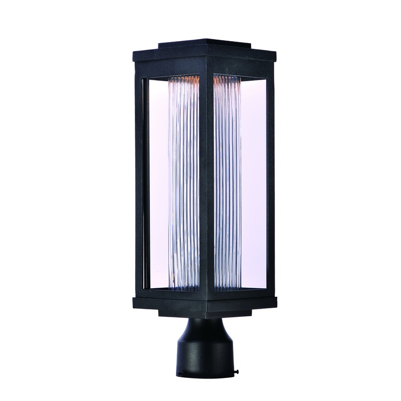 Maxim 55900CRBK Salon LED LED Outdoor Post/Pier Mount, Black