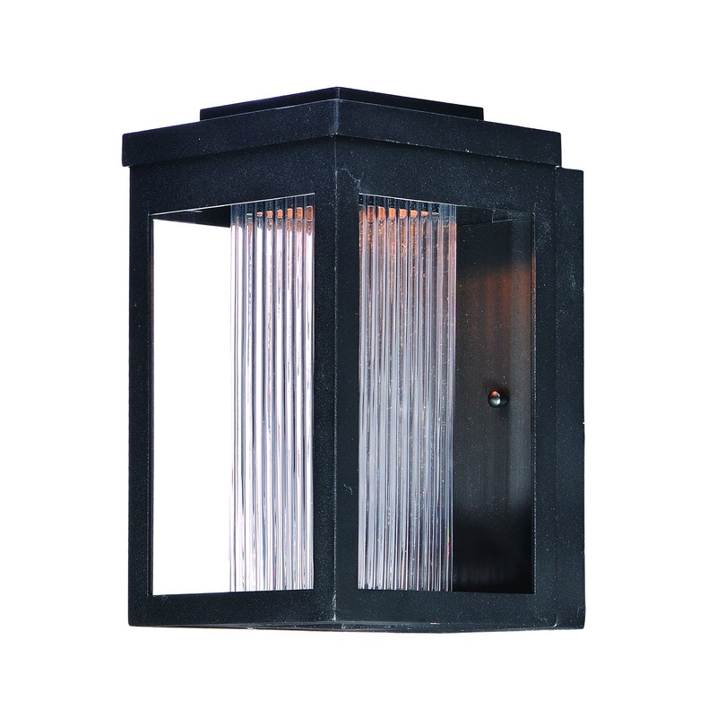Maxim 55902CRBK Salon LED LED Outdoor Wall Sconce, Black