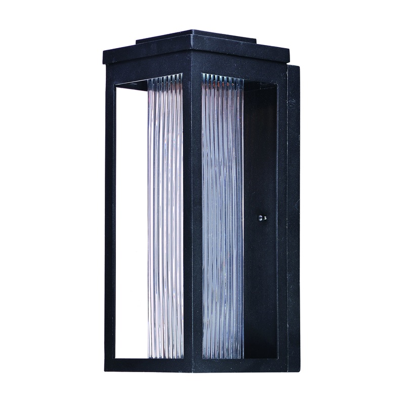 Maxim 55904CRBK Salon LED LED Outdoor Wall Sconce, Black
