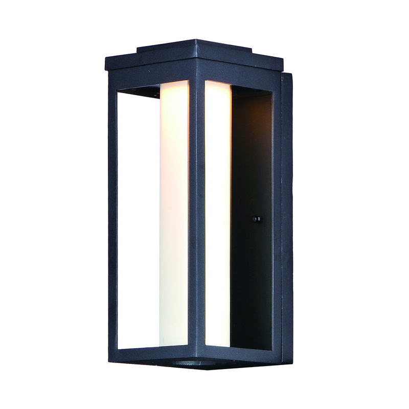 Maxim 55904SWBK Salon LED LED Outdoor Wall Sconce, Black