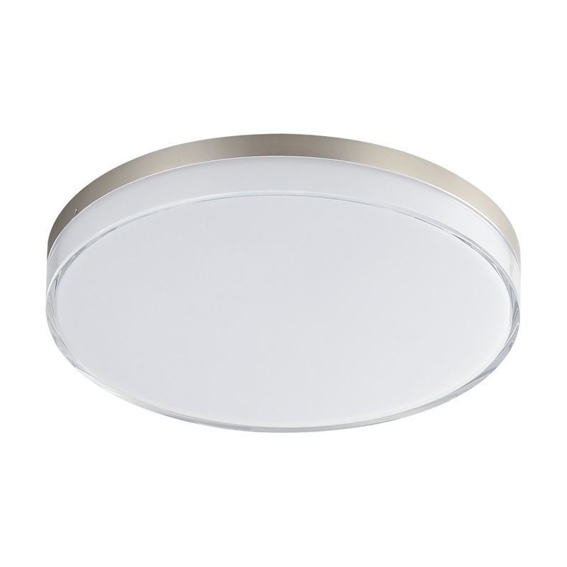 Maxim 59764CLFTSN Edge LED Flush Mount, Satin Nickel