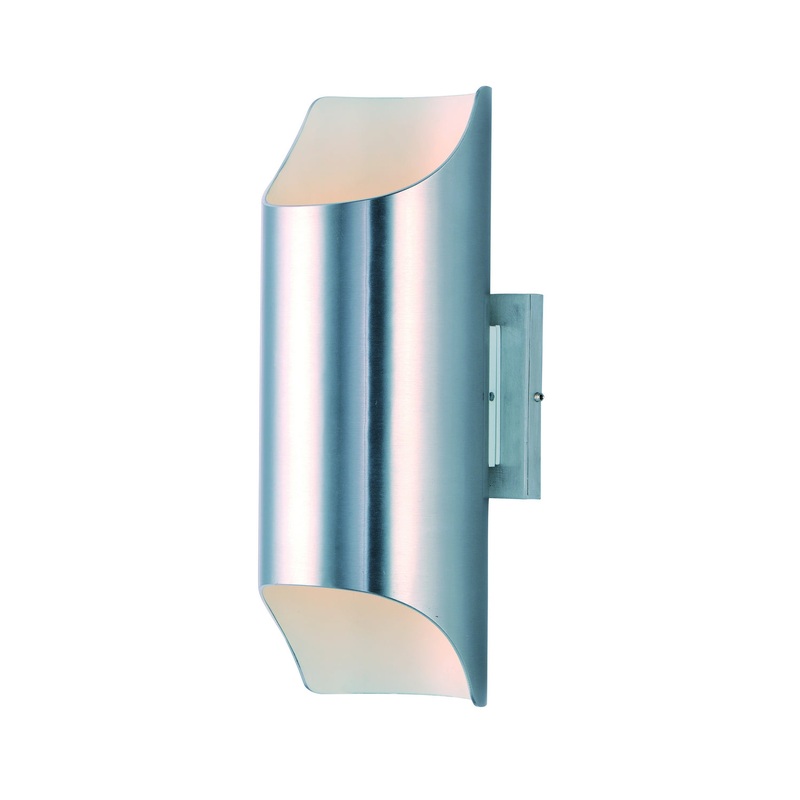 Maxim 86119AL Lightray LED LED Outdoor Wall Sconce, Brushed Aluminum