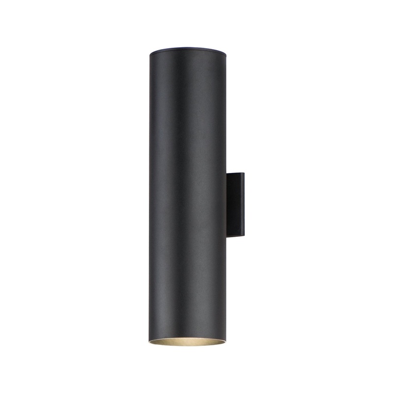 Maxim 86405BK Outpost LED Outdoor Wall Sconce, Black