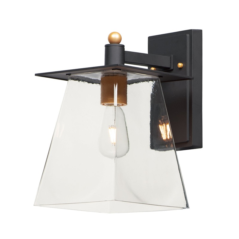 Maxim 10313CLBZGLD Chalet LED Outdoor Wall Sconce, Bronze / Gold