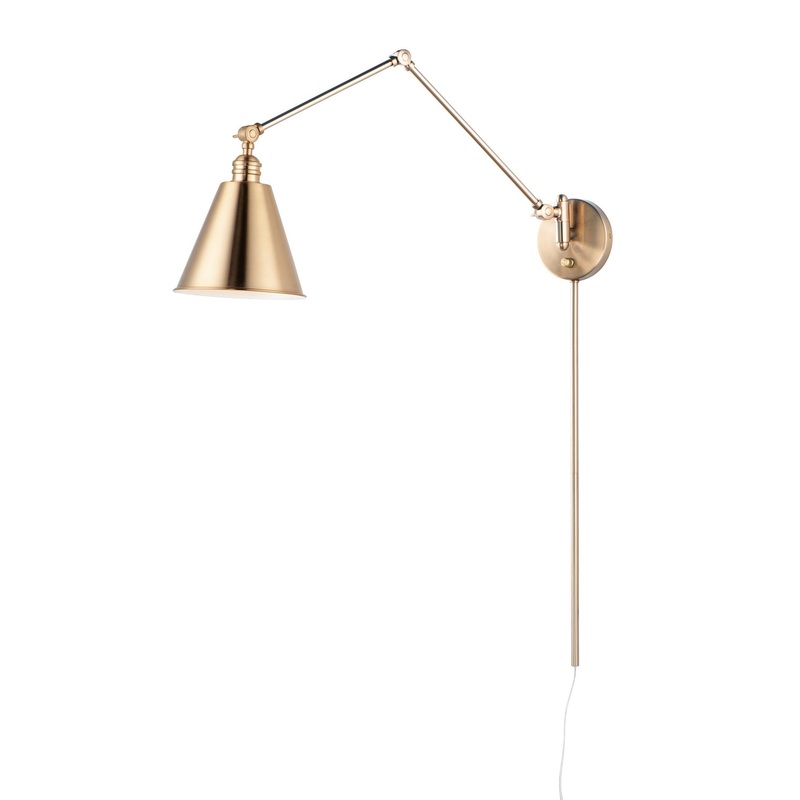 Maxim 12224HR Library One Light Wall Sconce, Heritage