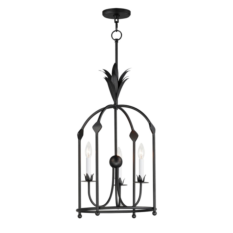 Maxim 2884AR Paloma Three Light Foyer Pendant, Anthracite