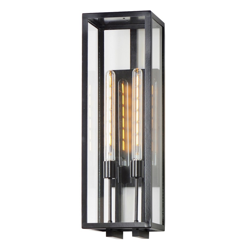 Maxim 30096CLDBZ Catalina Two Light Outdoor Wall Sconce, Dark Bronze