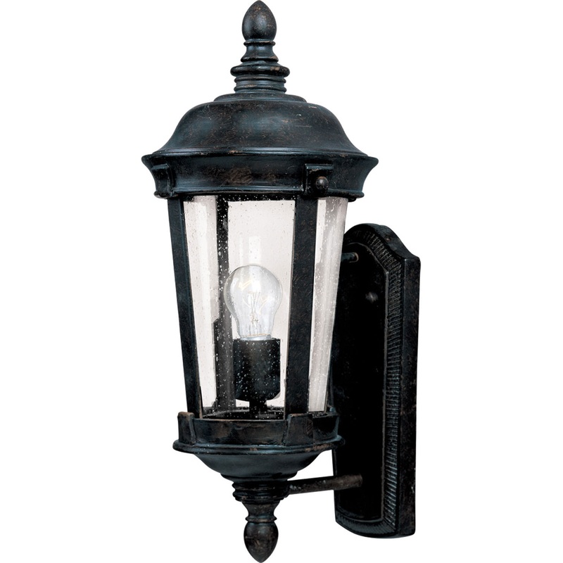 Maxim 3020CDBZ Dover DC One Light Outdoor Wall Lantern, Bronze