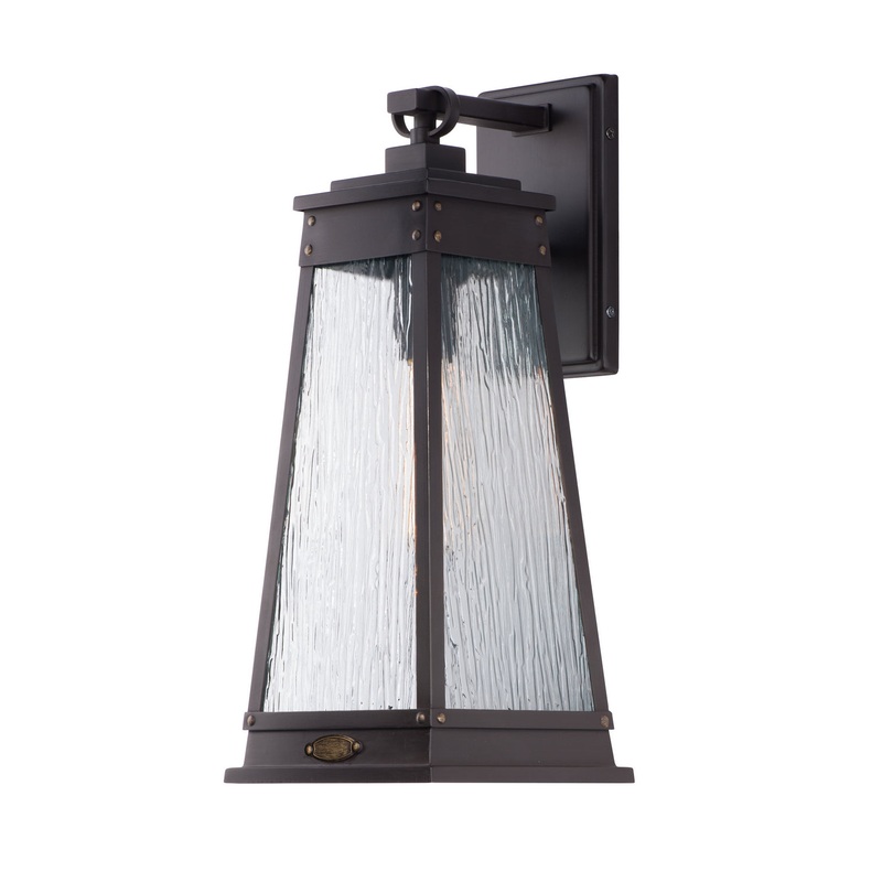 Maxim 3044RPOLB Schooner One Light Outdoor Wall Lantern, Olde Brass