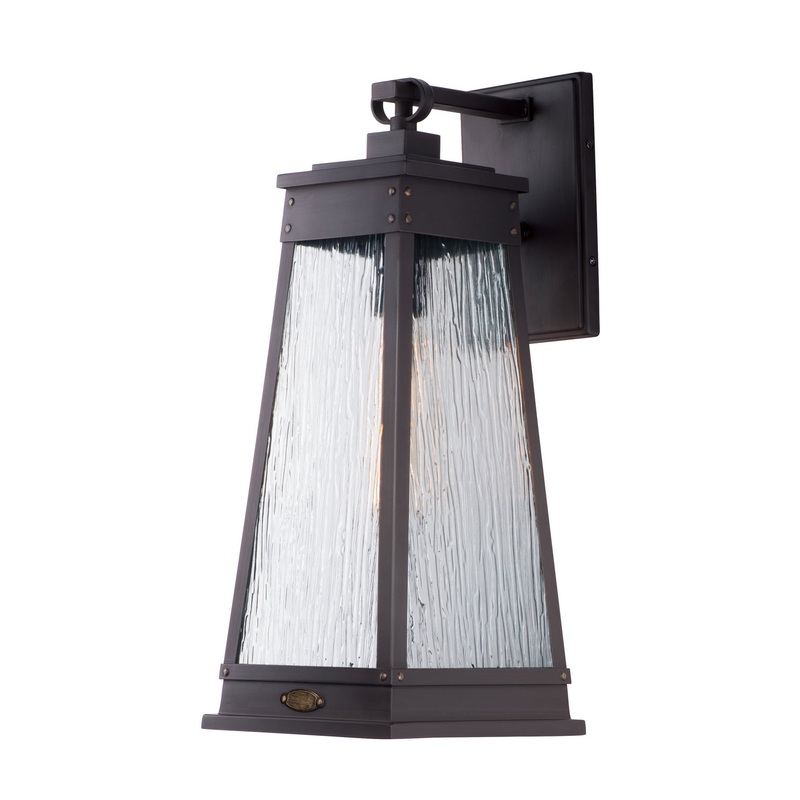 Maxim 3045RPOLB Schooner One Light Outdoor Wall Lantern, Olde Brass