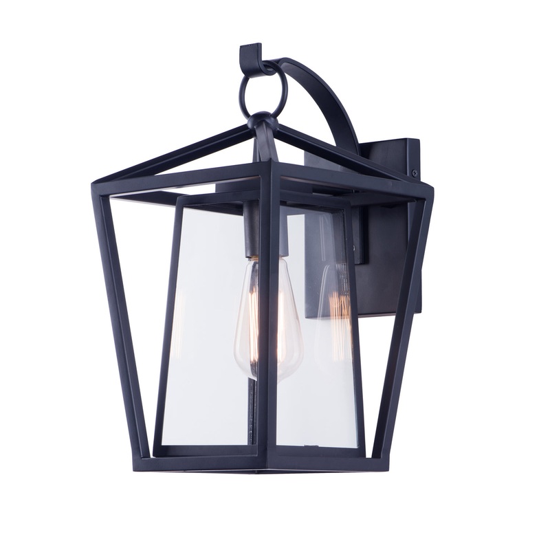 Maxim 3175CLBK Artisan One Light Outdoor Wall Lantern, Black