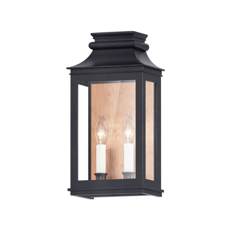 Maxim 40914CLACPBO Savannah VX Two Light Outdoor Wall Sconce, Antique Copper / Black Oxide