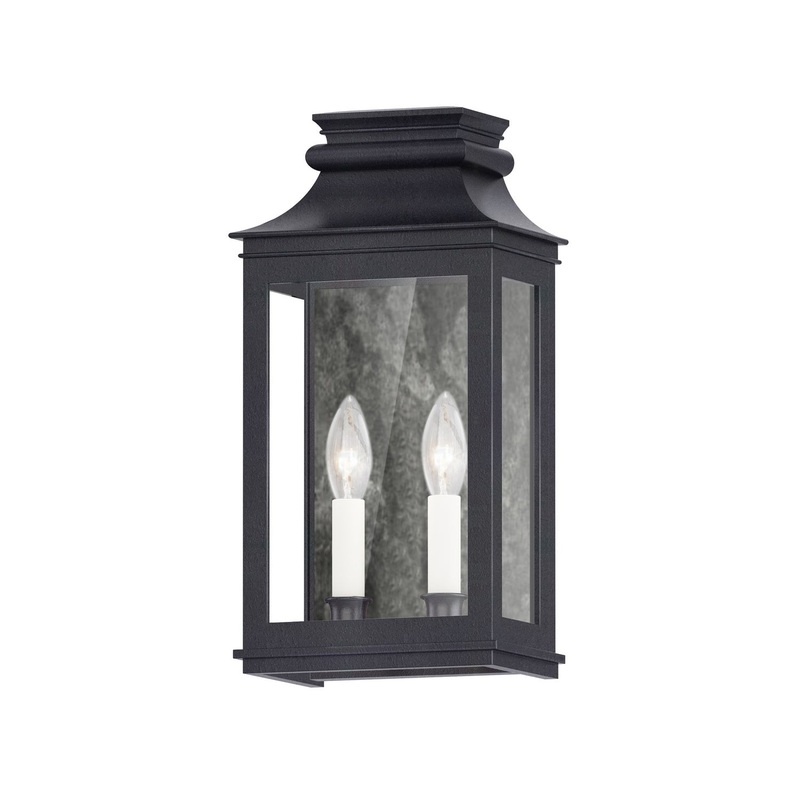 Maxim 40914CLBO Savannah VX Two Light Outdoor Wall Sconce, Black Oxide