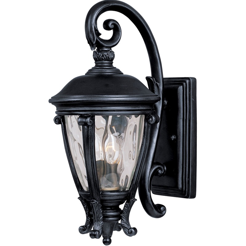 Maxim 41424WGBK Camden VX Two Light Outdoor Wall Lantern, Black