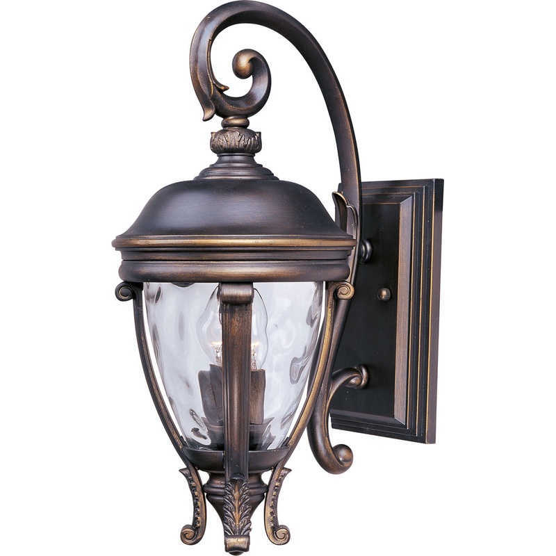 Maxim 41424WGGO Camden VX Two Light Outdoor Wall Lantern, Golden Bronze