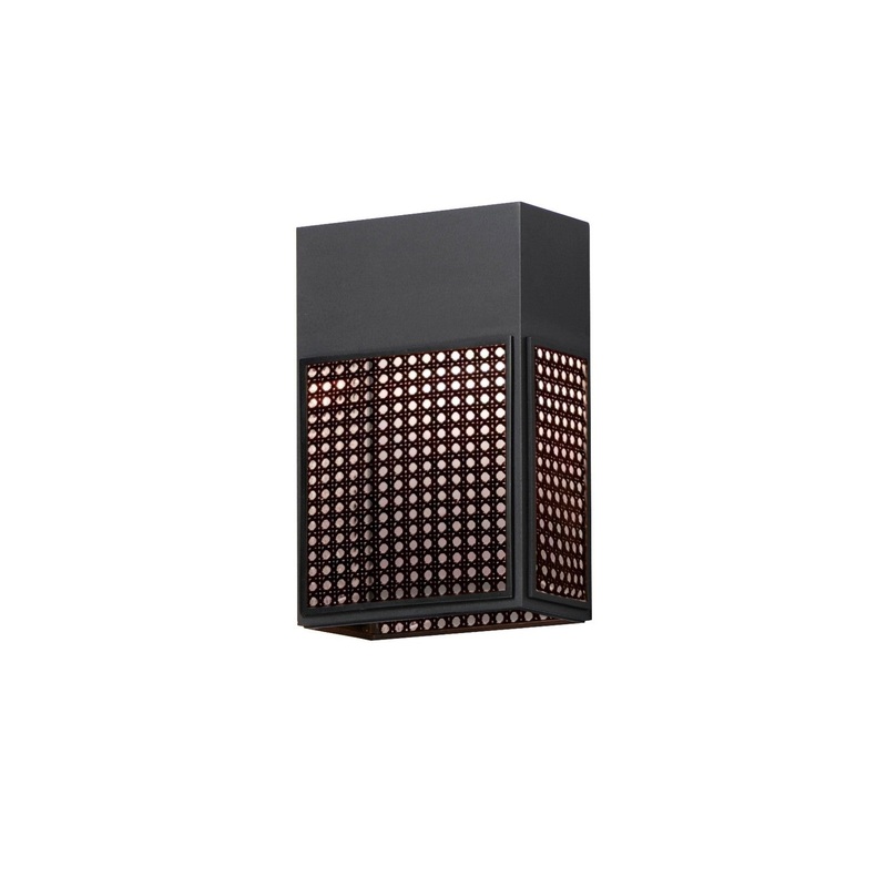 Maxim 54802BK Lattice LED Outdoor Wall Sconce, Black