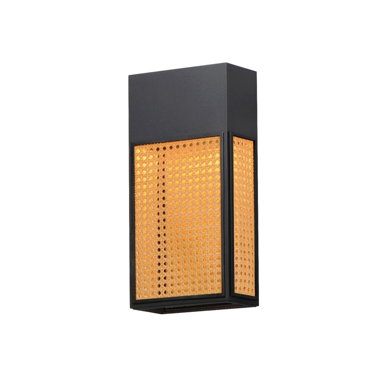 Maxim 54804RABK Lattice LED Outdoor Wall Sconce, Black
