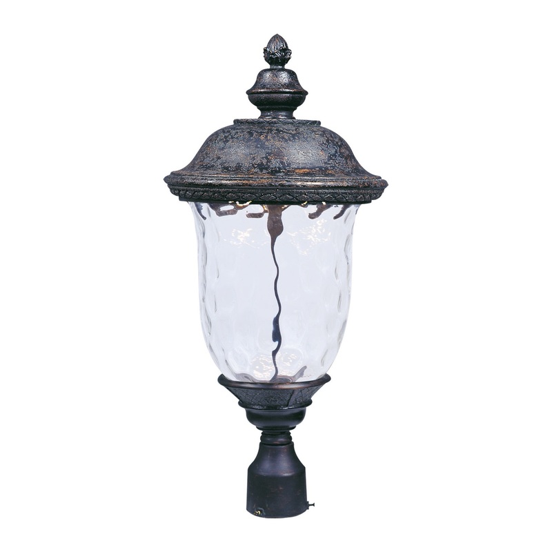 Maxim 55420WGOB Carriage House LED LED Outdoor Pole/Post Lantern, Oriental Bronze