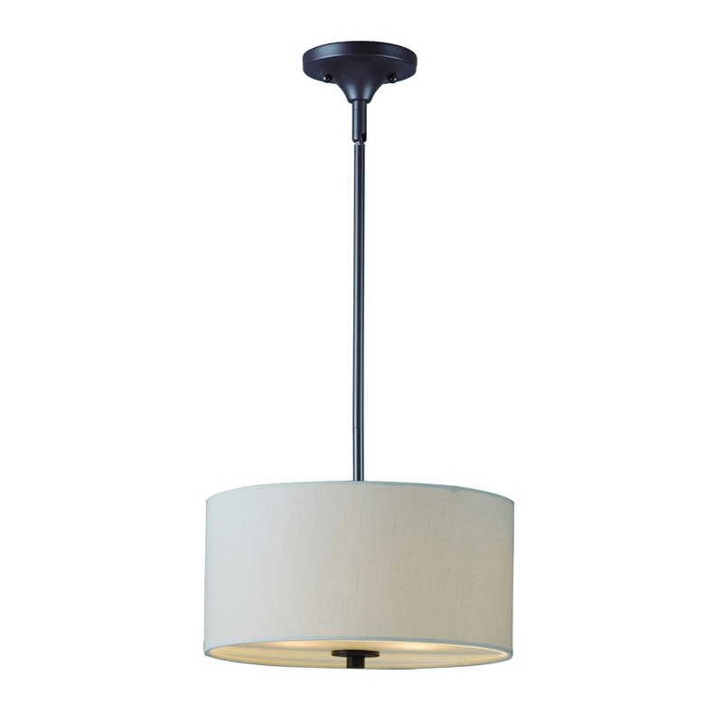 Maxim 10011OMOI Bongo Two Light Semi-Flush Mount, Oil Rubbed Bronze
