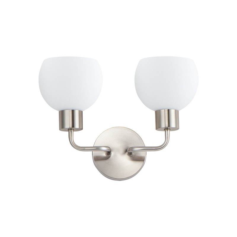 Maxim 11272SWSN Coraline Two Light Wall Sconce, Satin Nickel