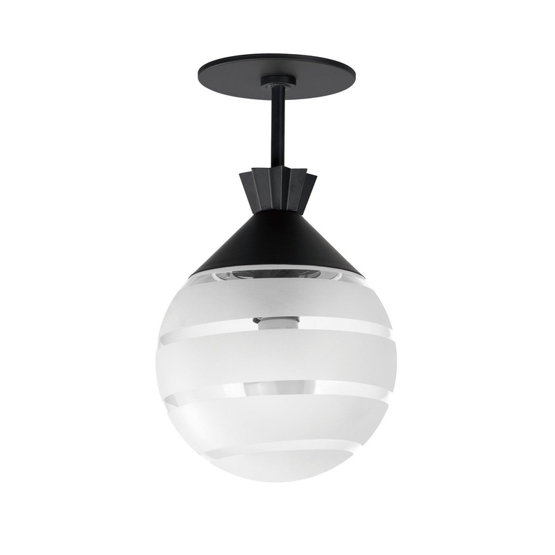Maxim 12441CLFTBK Copacabana One Light Semi-Flush/Pendant, Black
