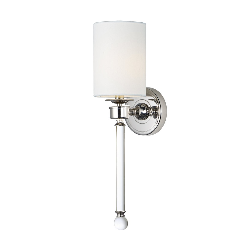 Maxim 16109WTCLPN Lucent One Light Wall Sconce, Polished Nickel
