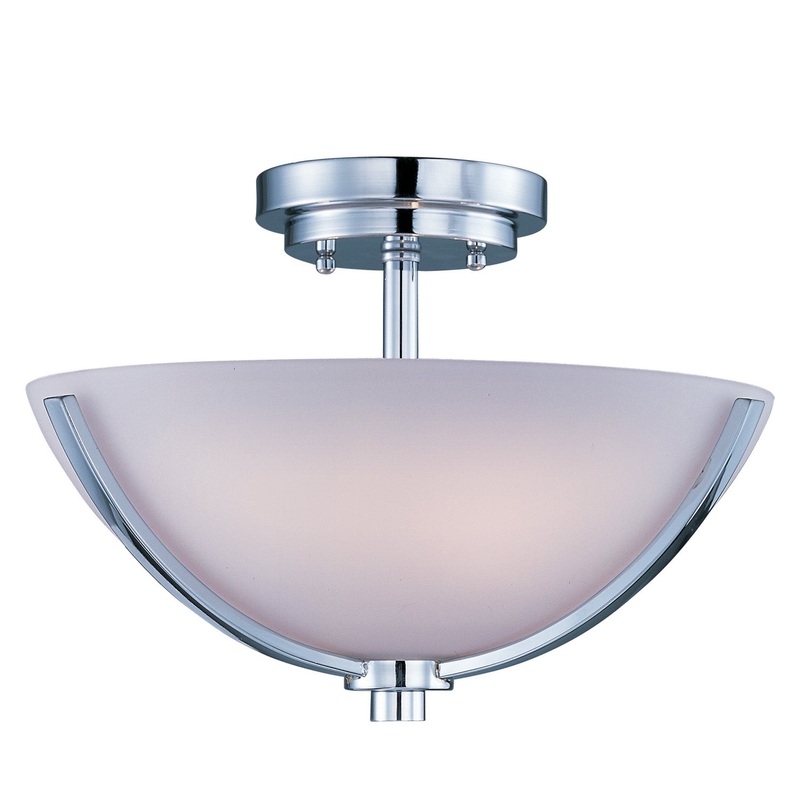 Maxim 20021SWPC Rocco Three Light Semi-Flush Mount, Polished Chrome