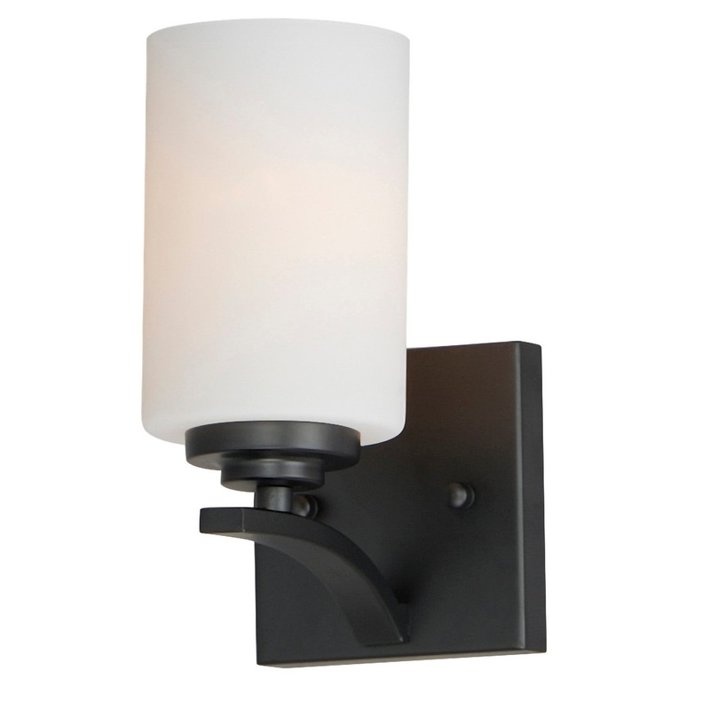 Maxim 20030SWBK Deven One Light Wall Sconce, Black