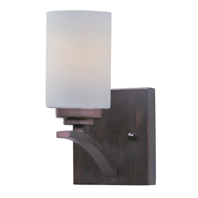 Maxim 20030SWOI Deven One Light Wall Sconce, Oil Rubbed Bronze