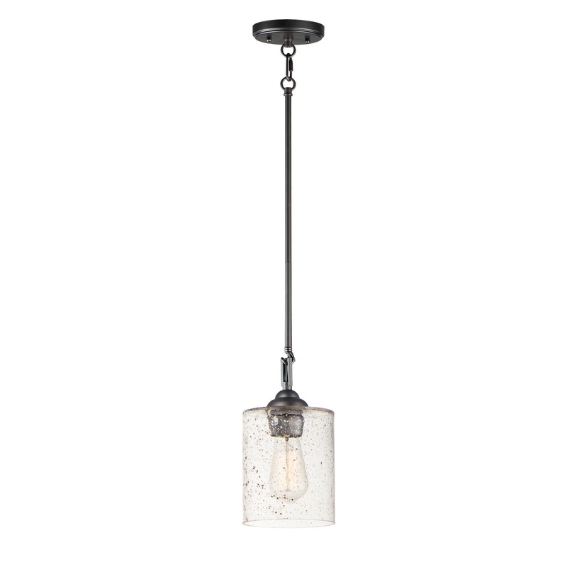 Maxim 25279SSBZ Stonehenge One Light Pendant, Bronze