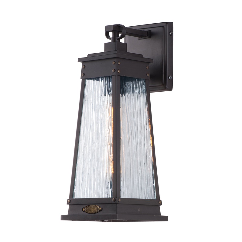 Maxim 3043RPOLB Schooner One Light Outdoor Wall Lantern, Olde Brass