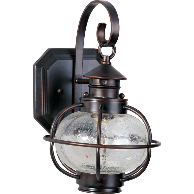 Maxim 30502CDOI Portsmouth One Light Outdoor Wall Lantern, Oil Rubbed Bronze