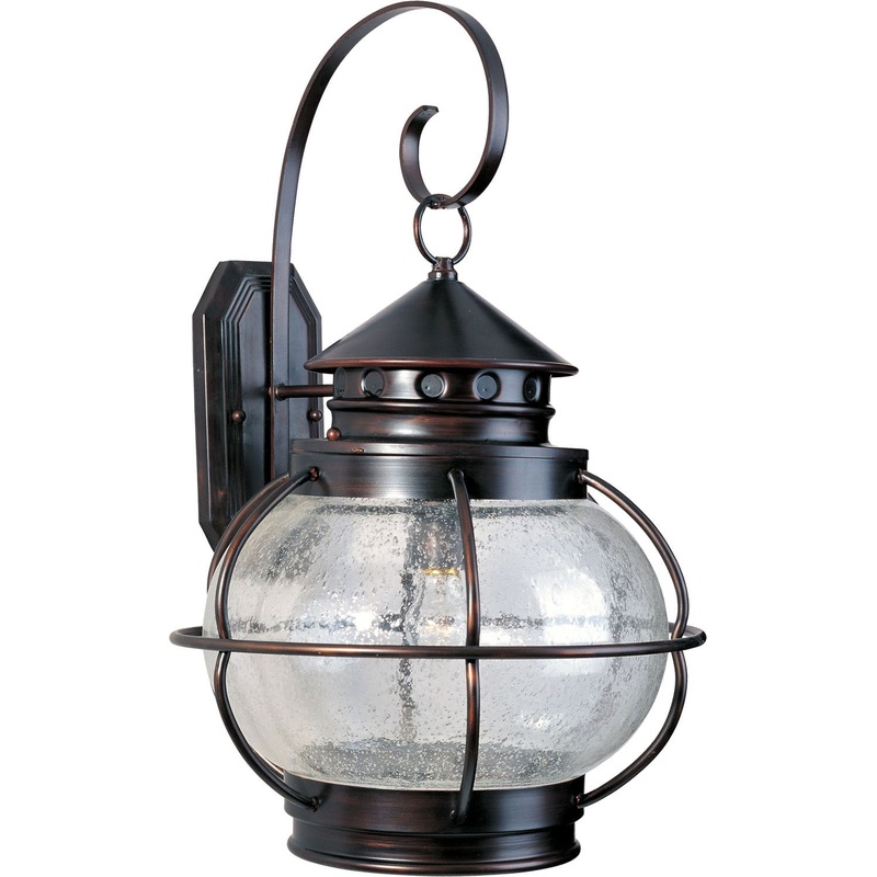 Maxim 30504CDOI Portsmouth One Light Outdoor Wall Lantern, Oil Rubbed Bronze