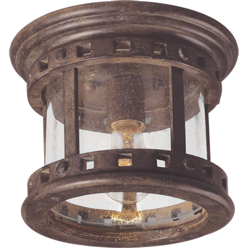Maxim 3130CDSE Santa Barbara DC One Light Outdoor Ceiling Mount, Sienna