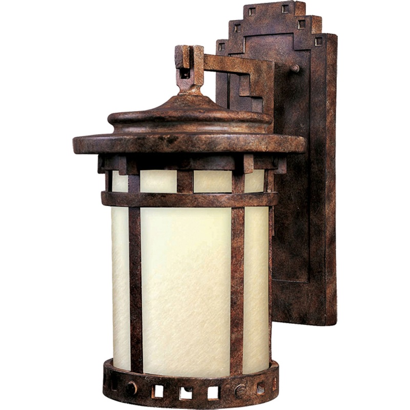Maxim 3143MOSE Santa Barbara Dark Sky One Light Outdoor Wall Lantern, Sienna