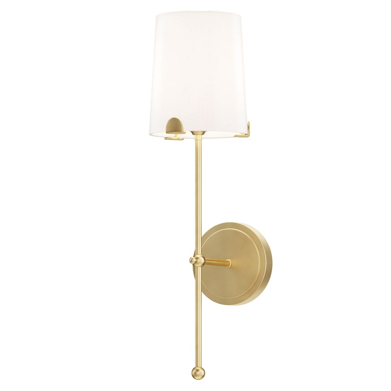 Maxim 32361WTSBR Huntington One Light Wall Sconce, Satin Brass