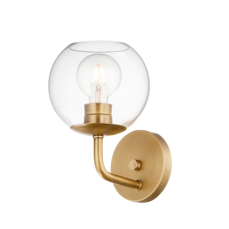 Maxim 38411CLNAB Branch One Light Wall Sconce, Natural Aged Brass
