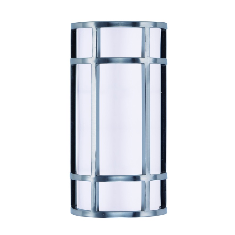 Maxim 55571WTSN Moon Ray LED Outdoor Wall Sconce, Satin Nickel