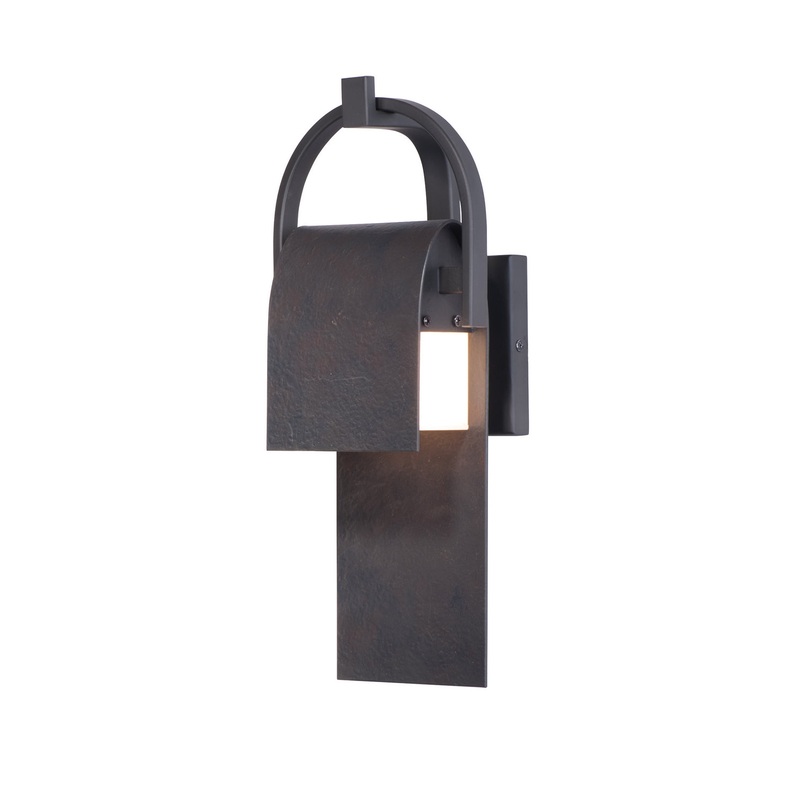 Maxim 55593RF Laredo LED Outdoor Wall Sconce, Rustic Forge