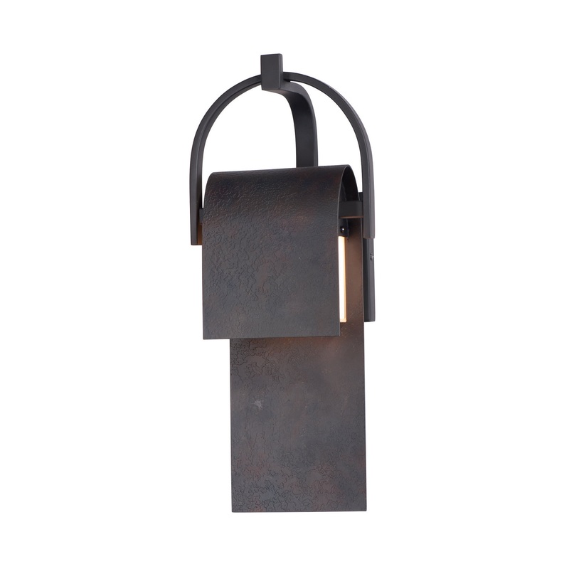 Maxim 55594RF Laredo LED Outdoor Wall Sconce, Rustic Forge