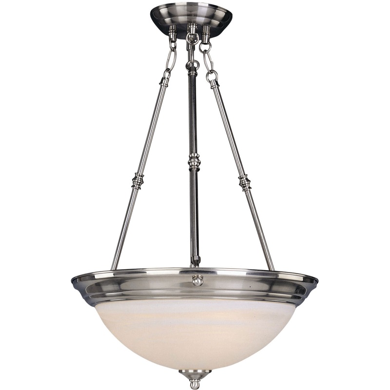 Maxim 5846MRSN Essentials - 584x Three Light Pendant, Satin Nickel