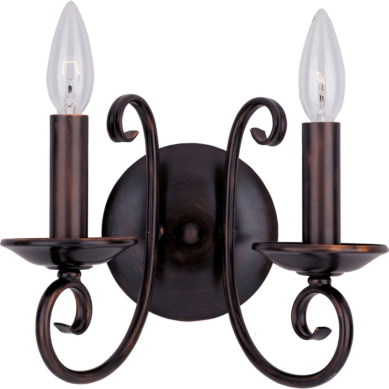 Maxim 70002OI Loft Two Light Wall Sconce, Oil Rubbed Bronze
