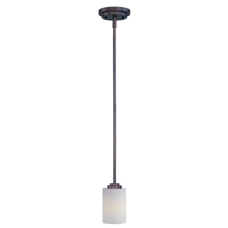 Maxim 90030SWSBR Deven One Light Mini Pendant, Satin Brass